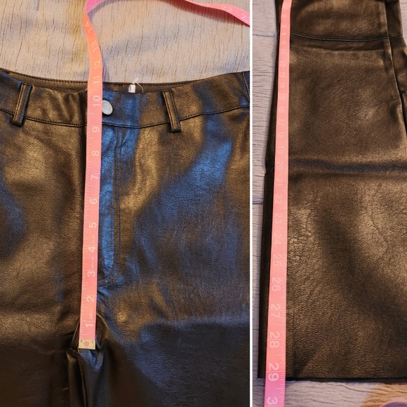 Princess Polly Macey Black Faux Leather Pants - Picture 16 of 16